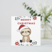 スロッスクリスマススノーアニマルズナマズ 招待状 (スタンド正面)