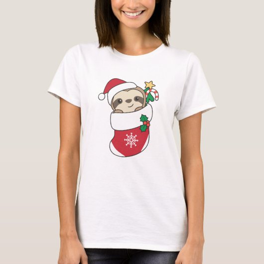 スロッスクリスマススノーアニマルズナマズ Tシャツ (正面)