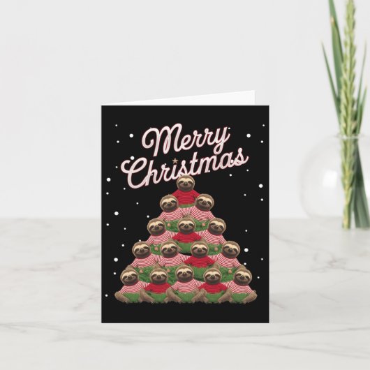 スロッスクリスマスツリーススロスクリスマスツリー カード (正面)