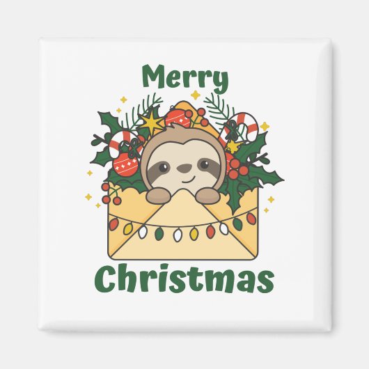 スロッスクリスマスレターアニマルズスナマズ マグネット (正面)