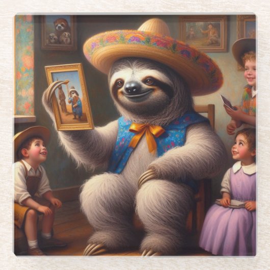 スロッスグランドパ ガラスコースター (正面)