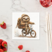 スロッスサイクリストの微笑み スタンダードカクテルナプキン (インサイチュ)