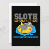 スロッススイミングチームギフトおもしろいズ シーズンカード (正面/裏面)