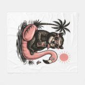 スロッスチームスロッスハイキングキャンプ フリースブランケット (正面(横))