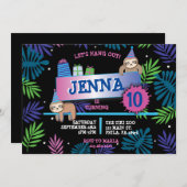 スロッスツォージャングル誕生日パーティーへの招待 招待状 (正面/裏面)