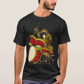 スロッスドラマーギフトドラムスティックドラムメンボーイズアニマ Tシャツ