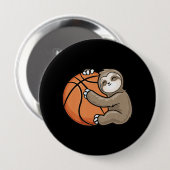 スロッスバスケットボールプレーヤースポーツ動物愛好家 缶バッジ (正面&裏面)