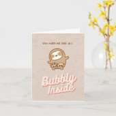 スロッスバブルティーカード カード (黄色い花)