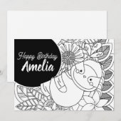 スロッスバースデーパーティーフローラの色 シーズンカード (正面/裏面)