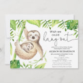 スロッスバーチャルベイビーシャワー男女兼用かわいい 招待状 (正面)