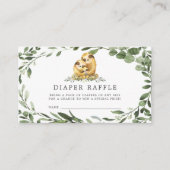 スロッスファミリーおむつラッフルベビーシャワーカード エンクロージャーカード (正面)