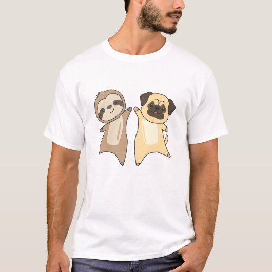 スロッスプグドッグ動物愛好家スロッスドッグ Tシャツ (正面)