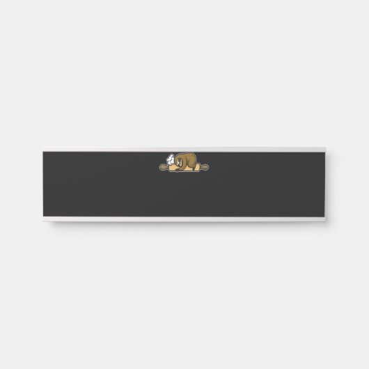 スロッスベイカー |可愛いおもしろいシェフ |調理師キッチンギフト サインプレート (正面)