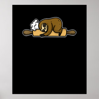 スロッスベイカー |可愛いおもしろいシェフ |調理師キッチンギフト ポスター