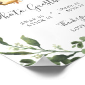 スロッスベビーシャワー写真ゲストブックサイン ポスター (角)