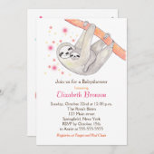 スロッスベビーシャワー招待状かわいいスロッスママベビー 招待状 (正面/裏面)