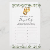 スロッスベビーシャワー推測おむつバッグ (正面/裏面)