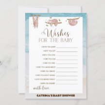 スロッスベビーシャワー – 編集可能な名前、5 x 7