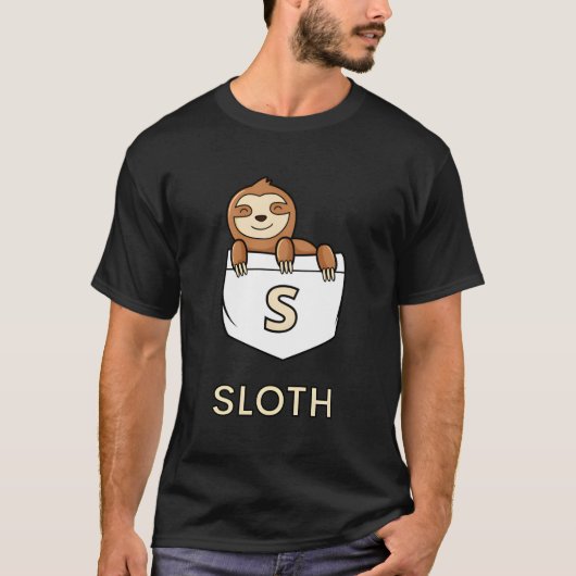 スロッスポケットアニマルデザイン Tシャツ (正面)