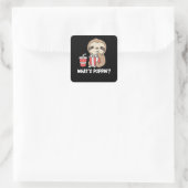 スロッスポップコーンワッツポッピンおもしろいスロッス スクエアシール (バッグ)