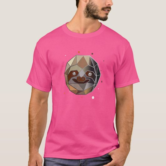 スロッスポリゴン動物抽象芸術幾何形状 Tシャツ (正面)