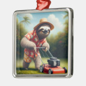 スロッスモーイング芝生 メタルオーナメント (左)