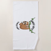 スロッスモーニングコーヒー ビーチタオル (正面)