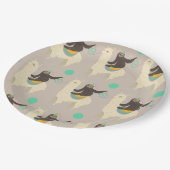 スロッスライディングラマグレー誕生日紙プレート ペーパープレート (アングル)