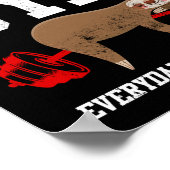 スロッズジムデイリーisレストデイトレーニング ポスター (角)