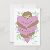 スロッズハグ教室バレンタインデーカード サンキューカード (正面)