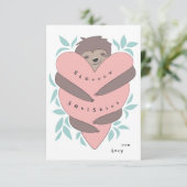 スロッズハグ教室バレンタインデーカード サンキューカード (スタンド正面)