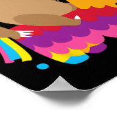 スロッタコピナタキュートメキシカンフィエスタパーティー動物 ポスター (角)