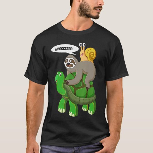 スロッツタムニールピギーバックランニング動物の野生 Tシャツ (正面)