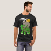 スロッツタムニールピギーバックランニング動物の野生 Tシャツ (正面フル)