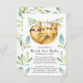 スロッツツインズベビシャワーブックベビーカード エンクロージャーカード (正面/裏面)