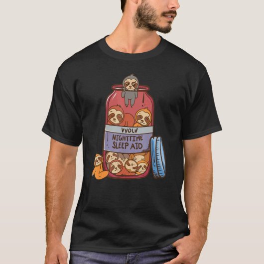 スロッツナイトタイムスリープエイドスロース Tシャツ (正面)