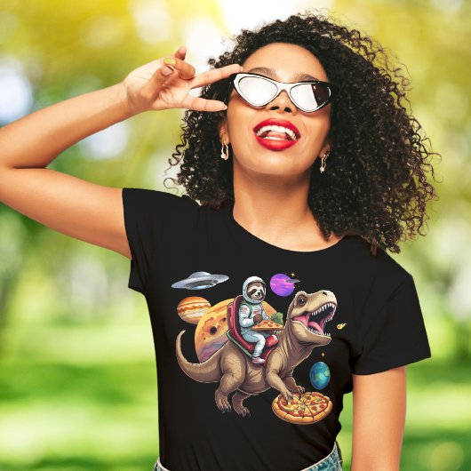 スロッツピザTレックス宇宙アドベンチャー Tシャツ