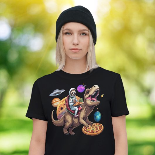 スロッツピザTレックス宇宙アドベンチャー Tシャツ