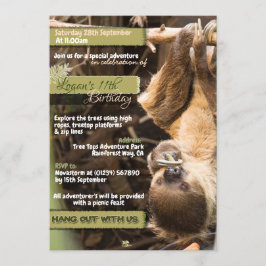 スロッツ・ツリー・トップス・アドベンチャー招待状 招待状