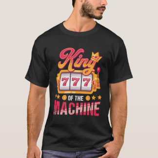 スロットおもしろいマシ遊ンのラバープレイのカジノキング Tシャツ