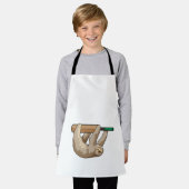 スロットアットクリケットウィズクリケットこうもり エプロン (着用した状態)