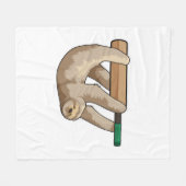 スロットアットクリケットウィズクリケットこうもり フリースブランケット (正面(横))