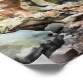 スロットキャニオンズユタランドスケープアートプリントポスター ポスター (角)