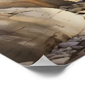 スロットキャニオンズユタランドスケープアートプリントポスター ポスター (角)