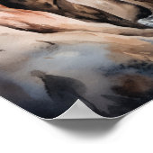 スロットキャニオンズユタランドスケープアートプリントポスター ポスター (角)