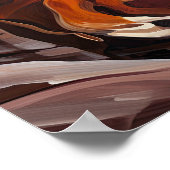 スロットキャニオンズユタランドスケープアートプリントポスター ポスター (角)