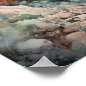 スロットキャニオンズユタランドスケープアートプリントポスター ポスター (角)