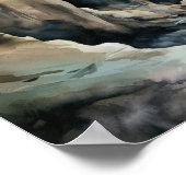 スロットキャニオンズユタランドスケープアートプリントポスター ポスター (角)