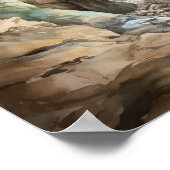 スロットキャニオンズユタランドスケープアートプリントポスター ポスター (角)