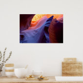 スロットキャニオン風光明媚 ポスター (キッチン)